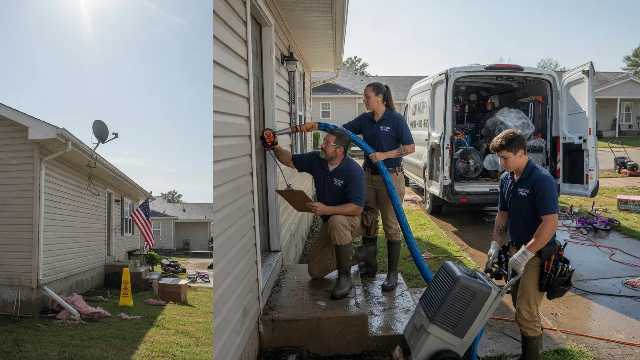 Ceiling Water Damage Restoration in Portland, IN near me